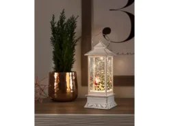 Konstsmide LED Wasserlaterne Weihnachtsmann mit Hund 1 LED Warmweiß