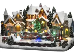 Konstsmide LED Weihnachtsszene mit Musik 36 Bunte Dioden Innen Batteriebetrieben