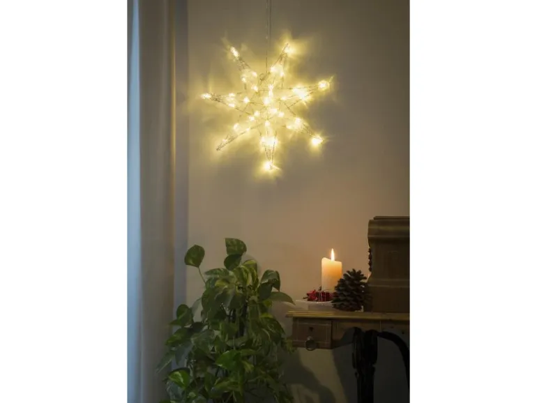 Konstsmide LED-Acryl-Stern 32 Dioden 24 V für Innen Warmweiß