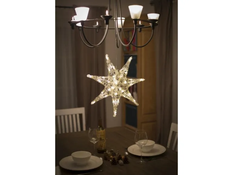 Konstsmide LED-Acryl-Stern 32 Dioden 24 V für Innen Warmweiß