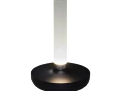 Konstsmide LED-Akku-Vase Biarritz Schwarz ø 13,5 cm x 20,5 cm