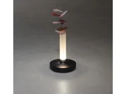 Konstsmide LED-Akku-Vase Biarritz Schwarz ø 13,5 cm x 20,5 cm