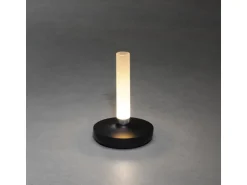 Konstsmide LED-Akku-Vase Biarritz Schwarz ø 13,5 cm x 20,5 cm