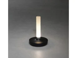 Konstsmide LED-Akku-Vase Biarritz Schwarz ø 13,5 cm x 20,5 cm