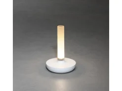 Konstsmide LED-Akku-Vase Biarritz Weiß ø 13,5 cm x 20,5 cm
