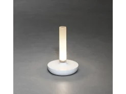 Konstsmide LED-Akku-Vase Biarritz Weiß ø 13,5 cm x 20,5 cm