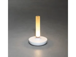 Konstsmide LED-Akku-Vase Biarritz Weiß ø 13,5 cm x 20,5 cm