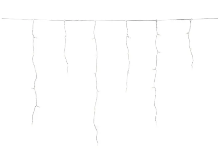 Konstsmide LED-Batterie-Eisregen-Lichtervorhang 240 LED Warmweiß