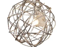 Konstsmide LED-Batterie-Lichterkette 16 Aluminium-Drahtkugeln Warmweiß