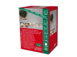 Konstsmide LED-Batterie-Lichterkette 16 Aluminium-Drahtkugeln Warmweiß