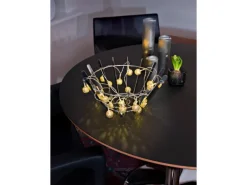 Konstsmide LED-Batterie-Lichterkette Metallbälle 20 Dioden Warmweiß