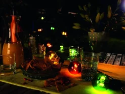 Konstsmide LED-Biergartenkette für außen 20 bunte Leuchtmittel