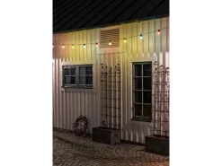 Konstsmide LED-Biergartenkette für außen 20 bunte Leuchtmittel