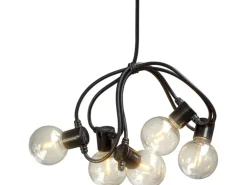 Konstsmide LED-Biergartenkette für außen mit 10 klaren Leuchtmittel