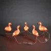 Konstsmide LED-Dekoleuchte für außen Acryl Flamingos 5er-Set