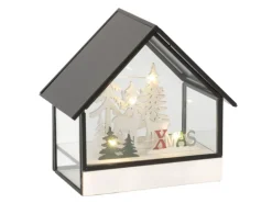 Konstsmide LED-Glashaus "X-Mas-Winterszenerie" mit 5 Warmweißen Dioden