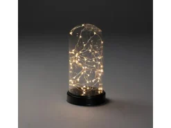 Konstsmide LED-Glaskuppel 50 bernsteinfarbene LEDs innen