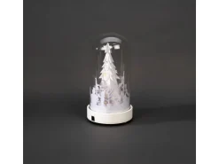 Konstsmide LED-Glaslaterne ''Weihnachtsmann'' mit 10 Warmweißen Dioden