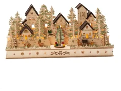 Konstsmide LED-Holzsilhouette Haus & Figuren für Innen