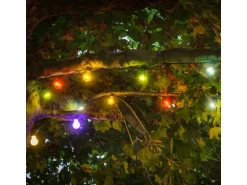 Konstsmide LED-Lichterkette Outdoor Biergarten 10 Leuchtmittel Bunt