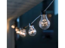 Konstsmide LED-Lichterkette Outdoor Biergarten 20 Glühbirnen Bernsteinfarben