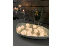Konstsmide LED-Lichterkette Weiße Baumwollkugeln 16 Dioden