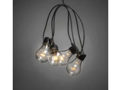 Konstsmide LED-Lichterkette Outdoor Biergarten 10 Leuchtmittel Bernsteinfarben