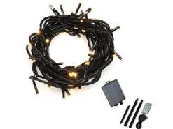 Konstsmide LED-Lichterkette Solar 200 LEDs Bernsteinfarben ca. 4 m