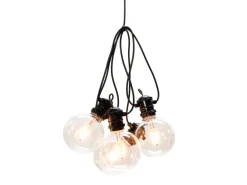 Konstsmide LED-Lichterkette Outdoor Retro Globe 10 LEDs Bernsteinfarben