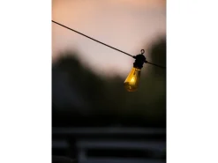 Konstsmide LED-Lichterkette Water Drop 10 Bunte Birnen 4,5 m Schwarz