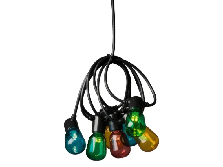 Konstsmide LED-Lichterkette Outdoor Biergarten 20 Birnen Bunt