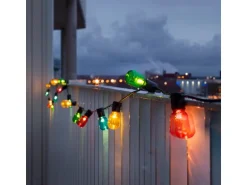 Konstsmide LED-Lichterkette Outdoor Biergarten 20 Birnen Bunt
