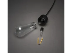 Konstsmide LED-Lichterkette Outdoor Retro 10 LEDs Bernsteinfarben