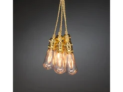 Konstsmide LED-Lichterkette Globe 8 bernsteinfarbene Leuchtmittel für Innen