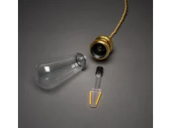 Konstsmide LED-Lichterkette Globe 8 bernsteinfarbene Leuchtmittel für Innen