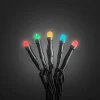 Konstsmide LED-Lichterkette 80 bunte LEDs Schwarzes Kabel 2.264 cm