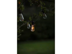 Konstsmide LED-Lichterkette Water Drop 10 Klare Birnen 4,50 m Schwarz