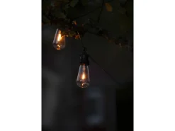 Konstsmide LED-Lichterkette Water Drop 10 Klare Birnen 4,50 m Schwarz