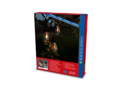 Konstsmide LED-Lichterkette Water Drop 10 Klare Birnen 4,50 m Schwarz