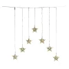 Konstsmide LED-Lichtervorhang 7 Sterne 35 LED Warmweiß