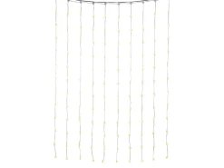 Konstsmide LED-Lichtervorhang mit 120 Sterne und 120 Bernsteinfarbenen Dioden