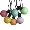 Konstsmide LED-Party-Lichterkette Globe mit Dimmer 24 V Pastell 14,5 m