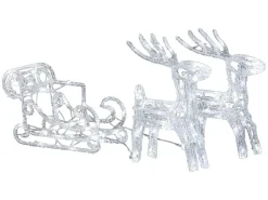 Konstsmide LED-Rentier-Set Acryl 96 LED Kaltweiß