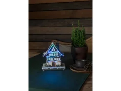 Konstsmide LED-Szenerie Fiberoptikhaus 3 bunte LED für Innen