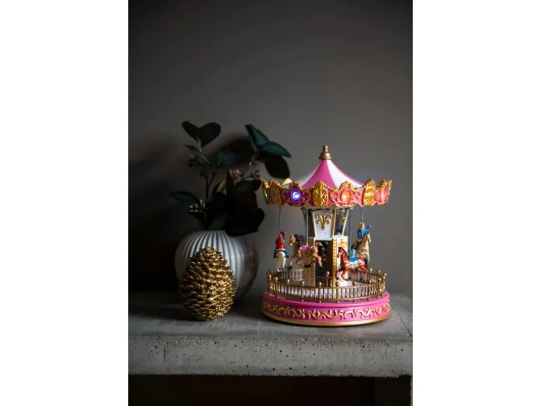 Konstsmide LED-Szenerie ''Karussell mit Pferden" mit 14 Bunten Dioden mit Musik