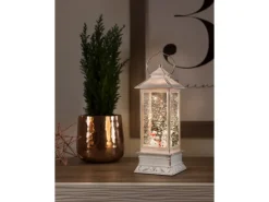 Konstsmide LED-Wasserlaterne Weiß Schneemänner warmweiß innen