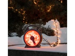 Konstsmide Lichterkette Compactlights mit Aufrollsystem 600 LEDs Bernsteinfarben