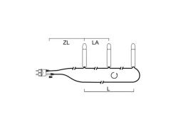 Konstsmide Lichterkette Kerzen 25 warmweiße Topbirnen innen und außen