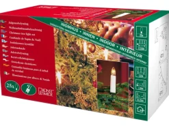 Konstsmide Lichterkette Kerzen 25 warmweiße Topbirnen innen