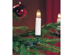 Konstsmide Lichterkette Kerzen 25 warmweiße Topbirnen innen